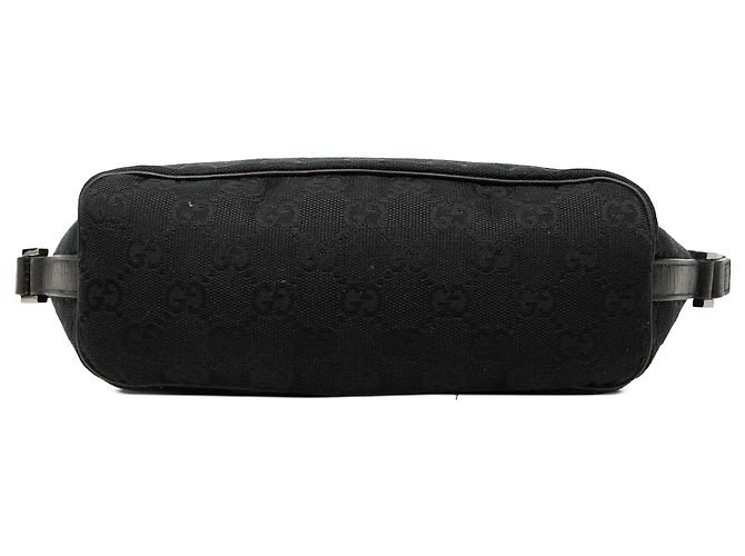 Gucci Black GG Canvas Web Boat Noir - vue 3