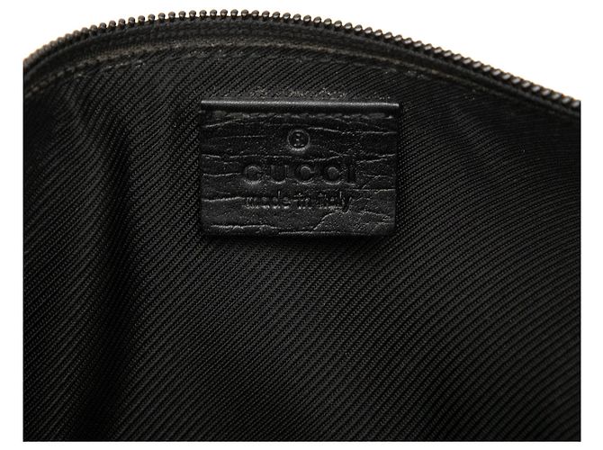 Gucci Black GG Canvas Web Boat Noir - vue 5