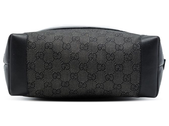 Bolso Tote Gucci de denim GG negro - vista 3