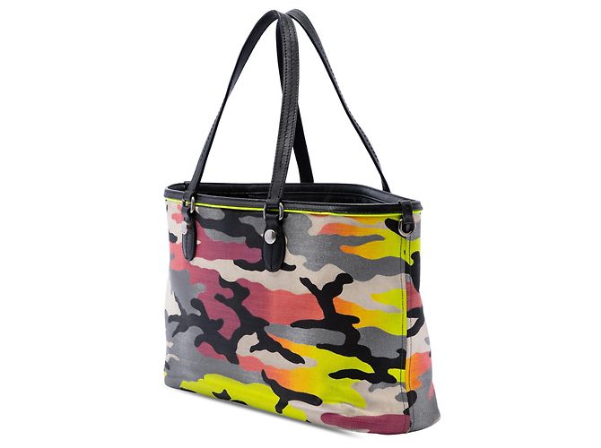 Dior Yellow Anselm Reyle Medium Canvas Camouflage Tote Gelb - Ansicht 2