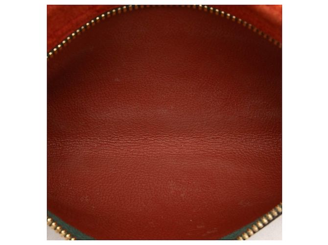 Pouch Gucci Rajah in camoscio rosso - vista 4