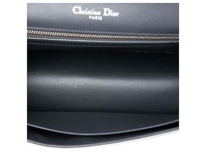 Dior Silver Medium Metallic Patent Microcannage Diorama Flap Argenté - vue 4