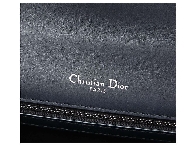 Dior Silver Medium Metallic Patent Microcannage Diorama Flap Argenté - vue 5
