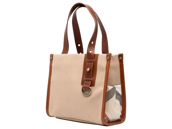 Burberry Beige Canvas Handbag - view 2