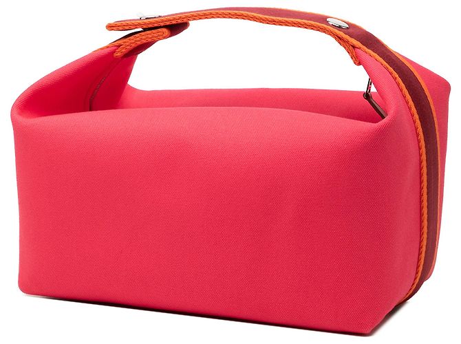 Hermès Pink Large Toile Bride A Brac Case - view 2