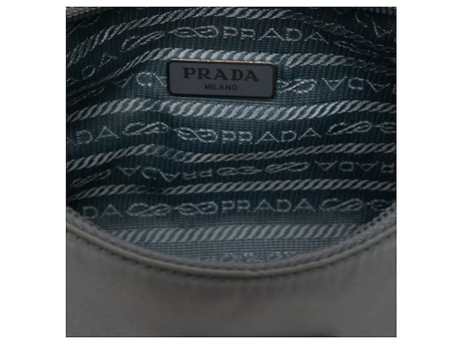 Sac à épaule Prada Blue Mini Tessuto Re Edition 2000 Bleu Bleu clair - vue 4