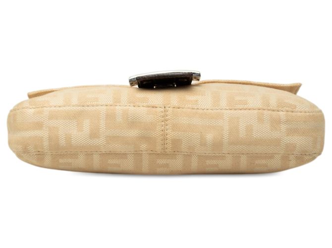 Fendi Baguette Tasche aus beige Zucca Canvas - Ansicht 3