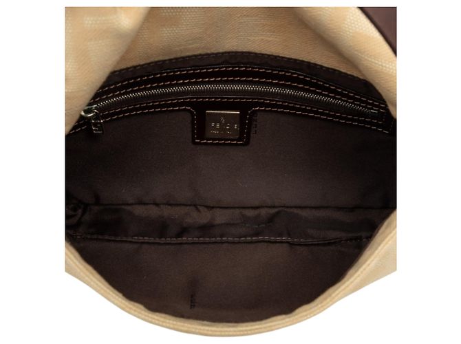 Fendi Baguette Tasche aus beige Zucca Canvas - Ansicht 4