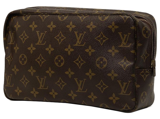 Louis Vuitton Brown Monogram Trousse Toilette 28 Castaño - vista 2