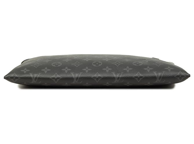 Louis Vuitton Black Monogram Eclipse Discovery Pochette GM Preto - vista 3