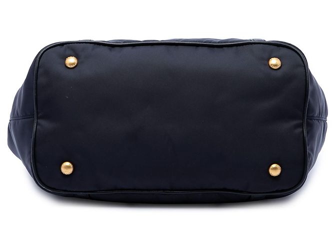Bolsa Satchel Prada em Tessuto com acabamentos em couro de bezerro macio preto - vista 3