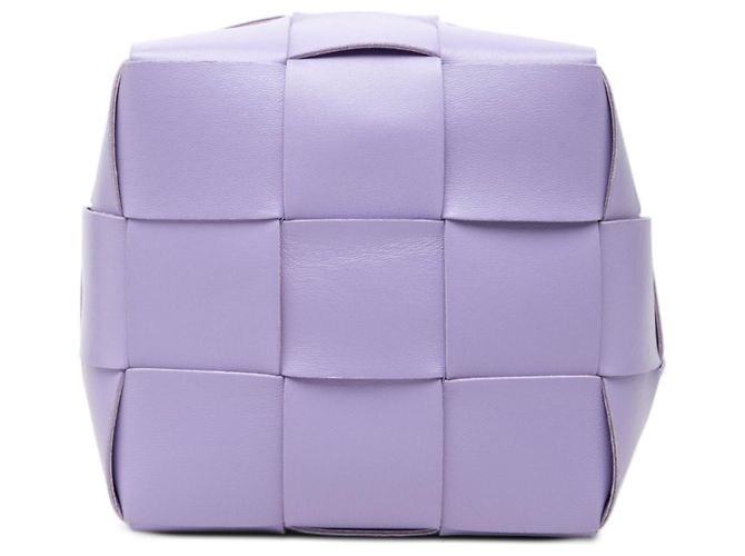 Borsa secchiello Bottega Veneta Small Nappa Maxi Intrecciato Cassette Viola Porpora Lavanda - vista 3