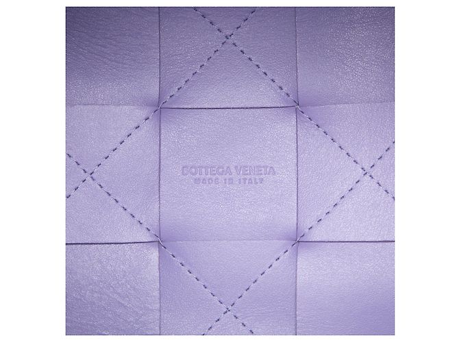 Borsa secchiello Bottega Veneta Small Nappa Maxi Intrecciato Cassette Viola Porpora Lavanda - vista 5