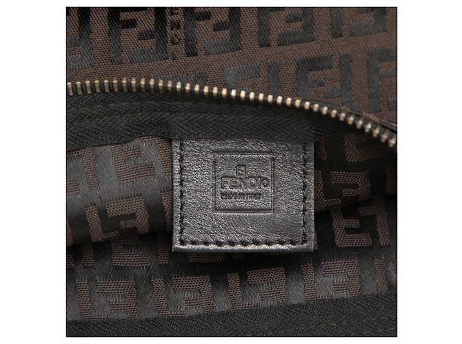 Borsa a mano Fendi in tela Zucchino marrone Marrone scuro - vista 5