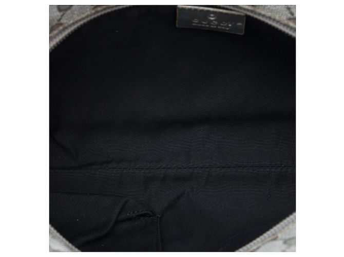 Bolso bandolera Gucci Silver GG Canvas Web Plata - vista 4