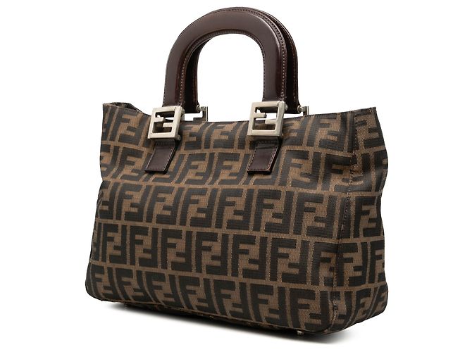 Fendi Brown Zucca Canvas Handtasche Braun - Ansicht 2