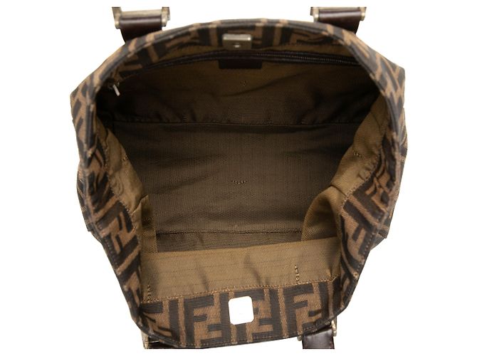 Fendi Brown Zucca Canvas Handtasche Braun - Ansicht 4