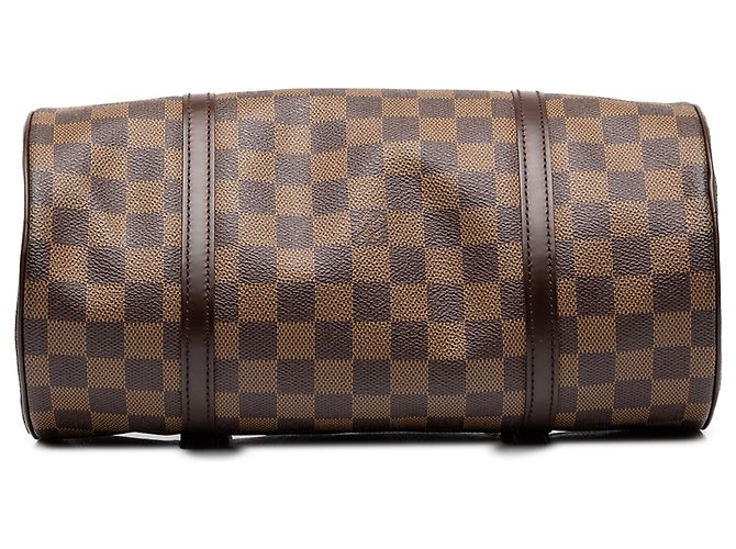Louis Vuitton Brown Damier Ebene Papillon 30 Marrone - vista 3