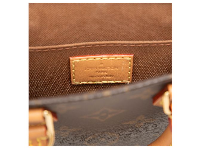 Louis Vuitton Brown Monogram Petit Sac Plat Marrom - vista 5