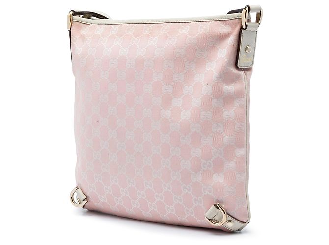 Gucci Borsa a tracolla Abbey D Ring in tela GG rosa - vista 2