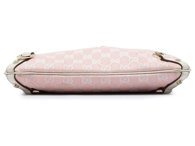 Gucci Borsa a tracolla Abbey D Ring in tela GG rosa - vista 3
