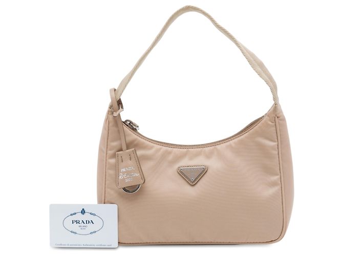 Prada Beige Mini Tessuto Re Edition 2000 Shoulder Bag - view 7