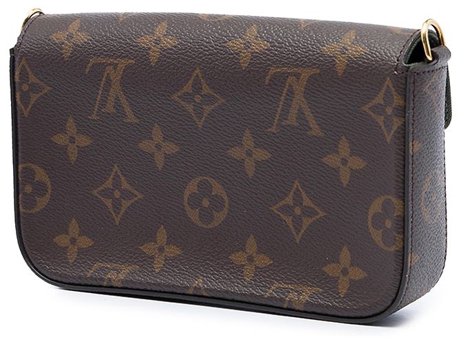 Louis Vuitton Brown Monogram Felicie Strap And Go Marrom - vista 2