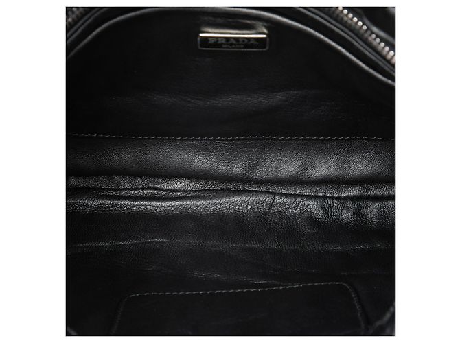 Clutch Prada de Nappa Gaufre negro - vista 4
