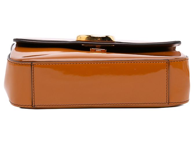 Chloé Small Spazzolato Sfumato C Double Carry Satchel Handtasche Braun - Ansicht 3