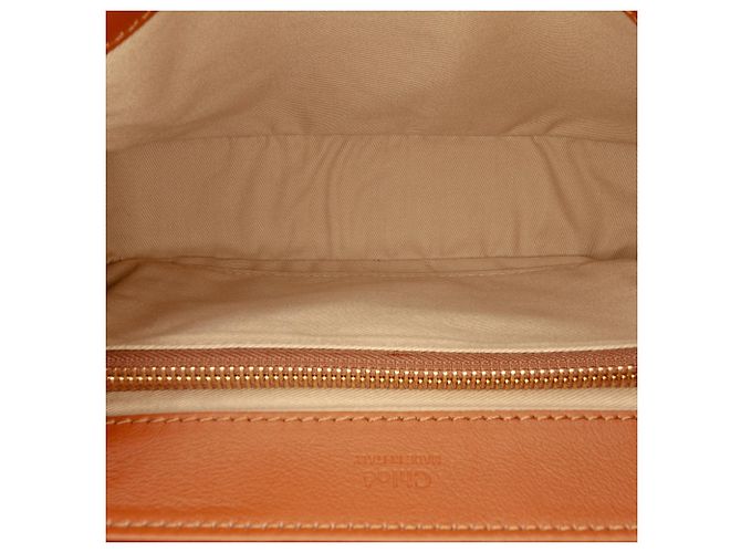 Chloé Small Spazzolato Sfumato C Double Carry Satchel Handtasche Braun - Ansicht 4