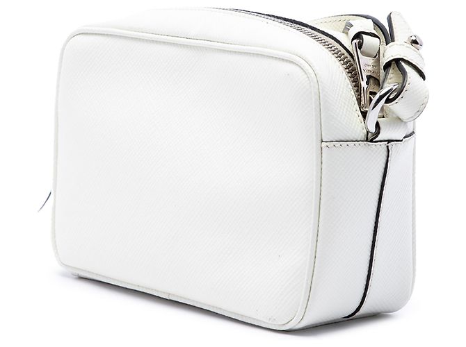 Bolsa Camera Prada White Saffiano Lux Branco - vista 2