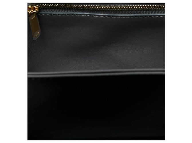 Céline Celine Gray Classique Shiny Calfskin Triomphe Crossbody Castaño Gris antracita - vista 3