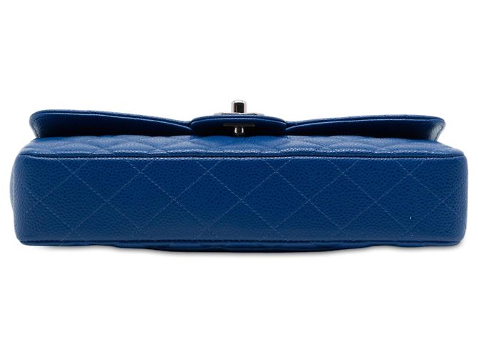 Chanel Blue Classic Caviar East West Single Flap Blau - Ansicht 3