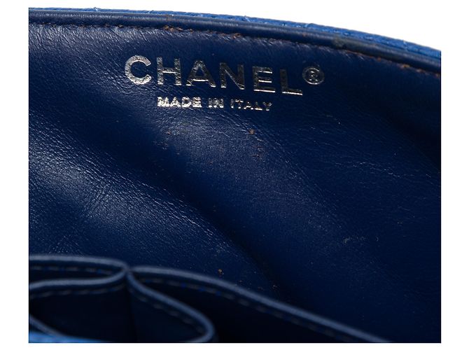 Chanel Blue Classic Caviar East West Single Flap Blau - Ansicht 5