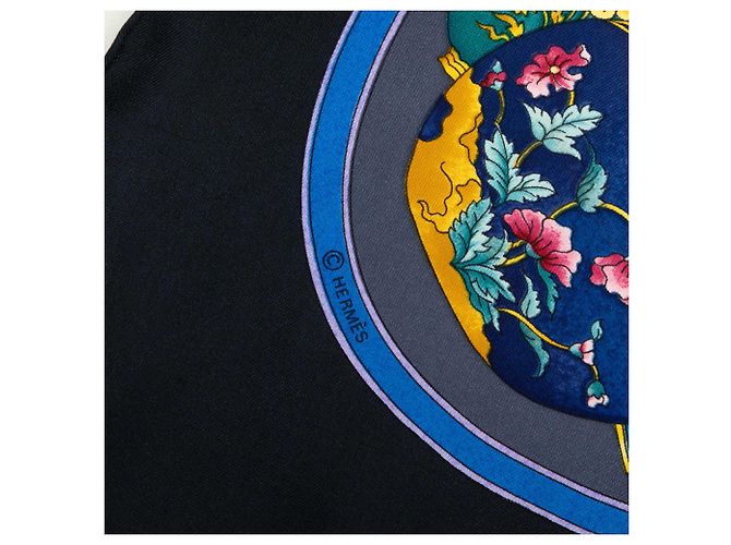 Carré Hermès Blue Qu Importe Le Flacon 90 Bleu - vue 6