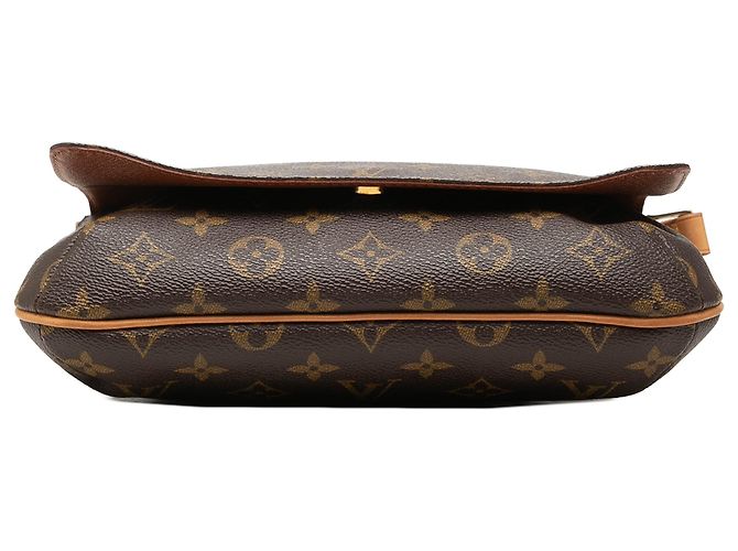Louis Vuitton Brown Monogram Musette Tango Short Strap Castaño - vista 3