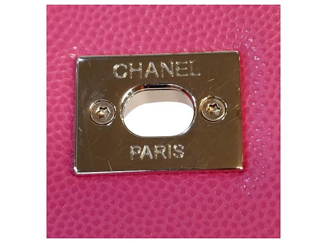 Coco Handle Borsa Chanel Coco Top Handle Small in pelle caviar matelassé rosa - vista 5