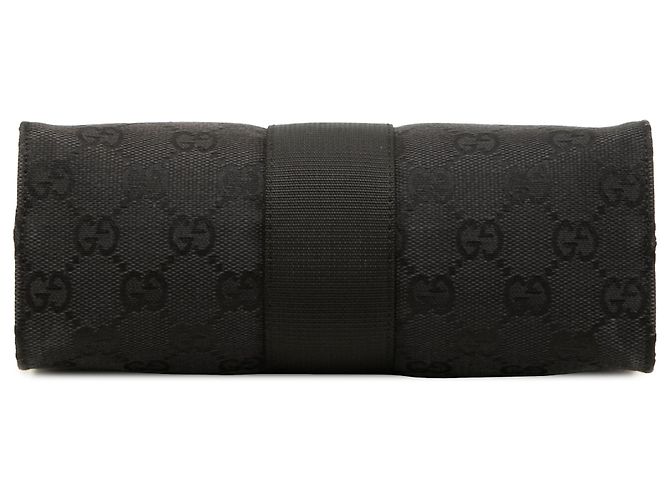 Clutch Gucci in tela GG nera Nero - vista 3