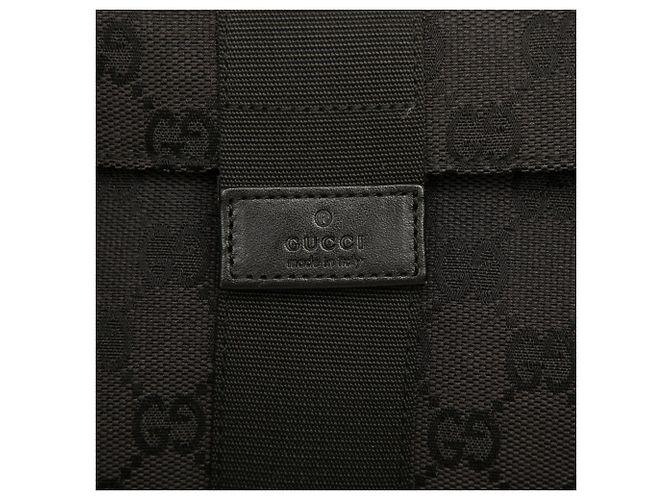 Clutch Gucci in tela GG nera Nero - vista 5