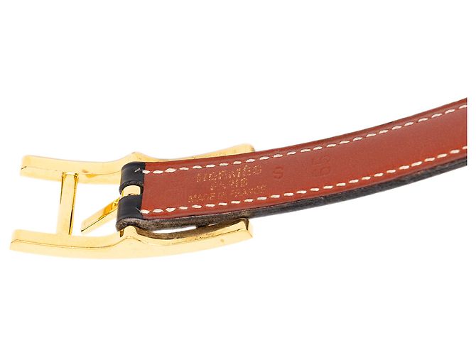 Cinturón reversible Quentin Hermès en piel Box Calf negra Negro - vista 6