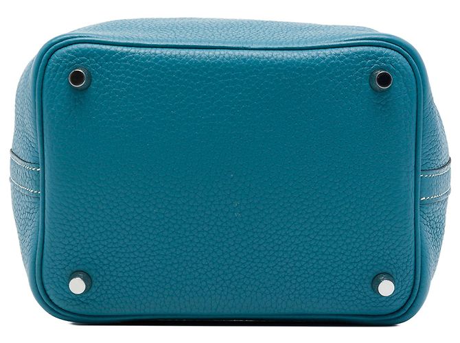 Hermès Blue Clemence Picotin Lock 18 Blau - Ansicht 3