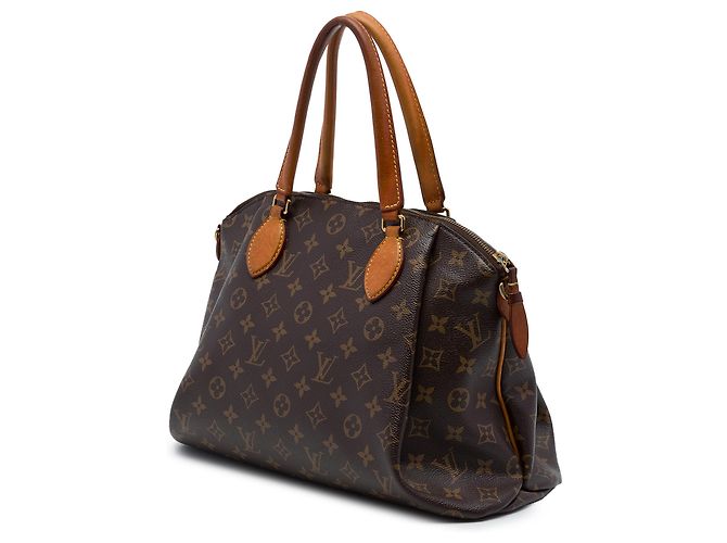 Louis Vuitton Brown Monogram Rivoli MM Castaño - vista 2