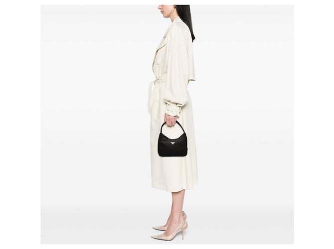 Bolso de hombro Prada Mini Tessuto Sport Negro - vista 6