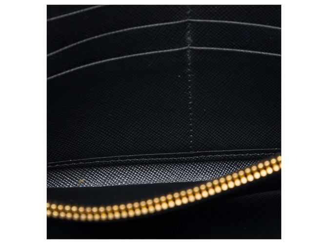Prada Black Saffiano Wallet On Chain - view 4