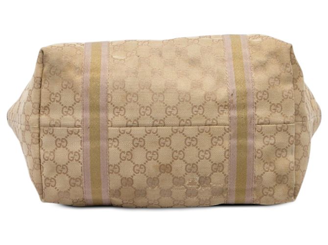Borsa Tote Gucci Jolicoeur Large in canvas GG beige - vista 3
