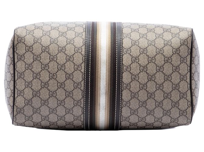 Sac Boston Gucci Beige Medium GG Supreme Joy Web - vue 3