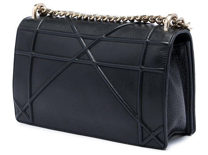 Diorama Flap in pelle di vitello grana media nera Dior Nero - vista 2