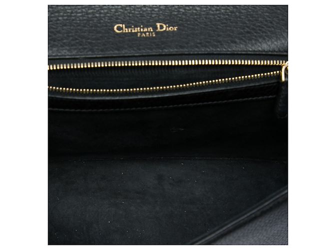Diorama Flap in pelle di vitello grana media nera Dior Nero - vista 4