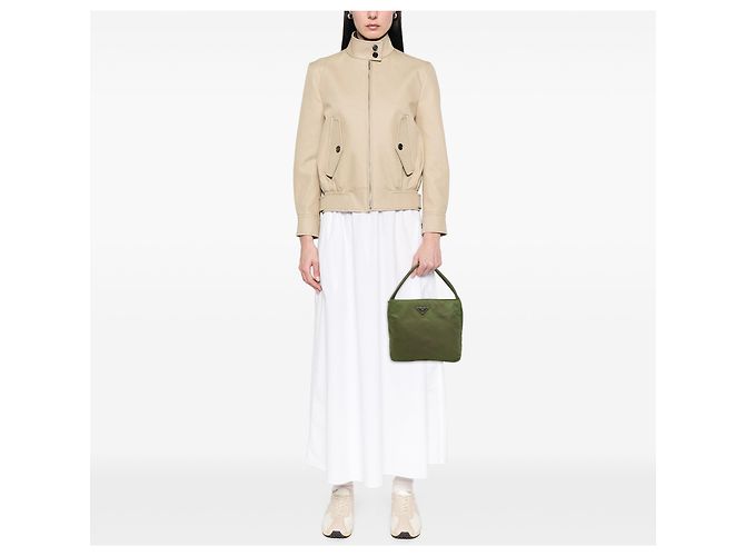 Tote Sac cabas Prada en Tessuto vert Vert olive - vue 6