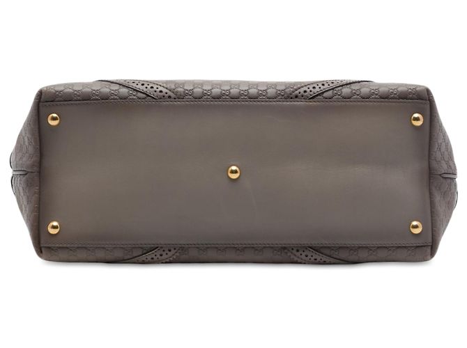 Tote Gucci Brown Large Microguccissima Brogue Duilio Marrom - vista 3